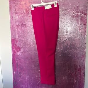 NWT Ann Taylor pants. Bright pink.